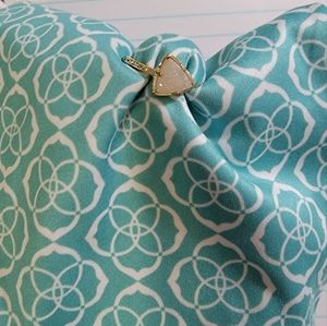 Kendra scott gold white drusy ring